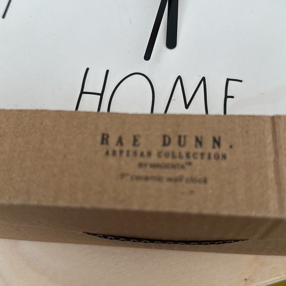 9” Rae Dunn Ceramic Clock - Picture 2 of 2
